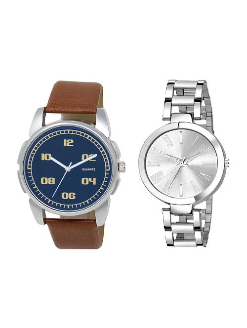 adk ad-01-21 brown & silver color dial formen & girls - 16778174 - Very Small Image - 1