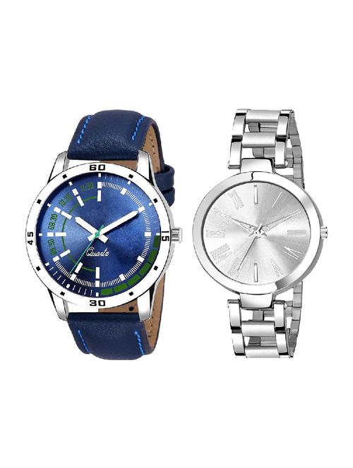 adk ad-07-21 blue & silver color dial formen & girls - 16778210 - Very Small Image - 1