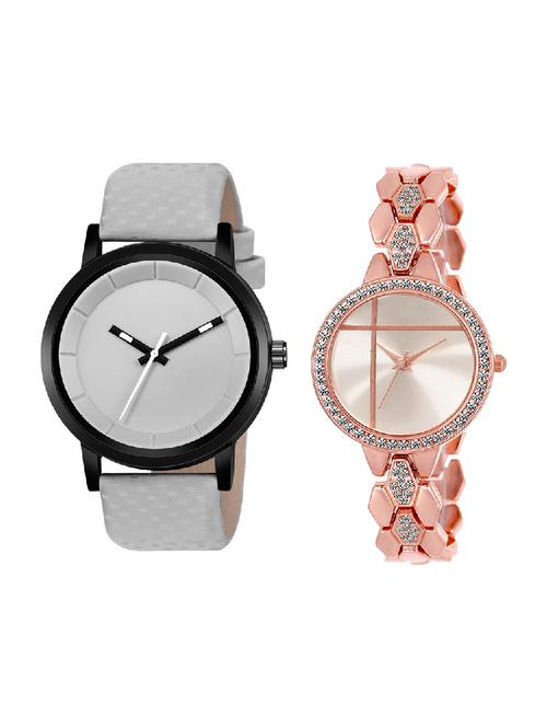 adk lk-242-mt-gkt rose gold & grey color dial forgirls & men - 16778219 - Very Small Image - 1