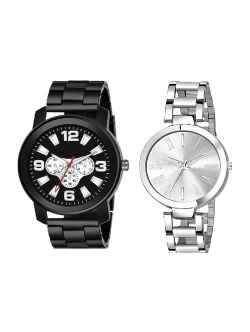 adk ad-12-21 black & silver color dial formen & girls - 16778240 - Very Small Image - 1