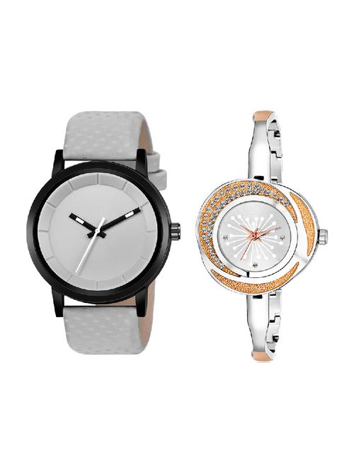 adk lk-249-mt-gkt silver & grey color dial forgirls & men - 16778261 - Very Small Image - 1