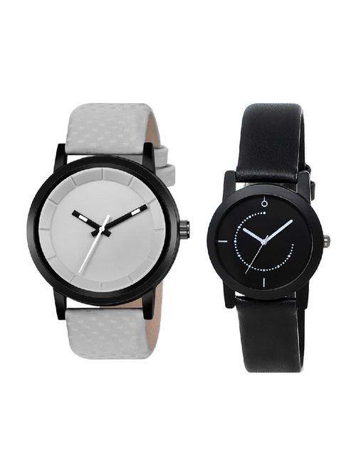 adk lk-253-mt-gkt black & grey color dial forgirls & men - 16778285 - Very Small Image - 1