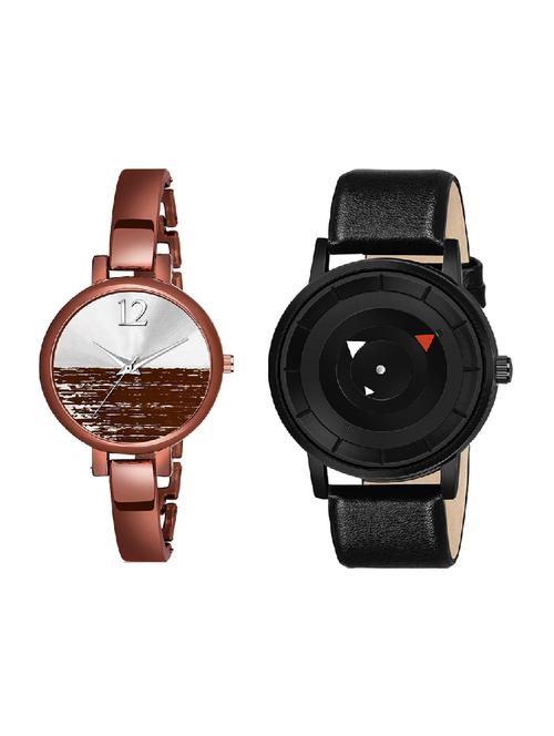 adk mt-06-ad-23 black & brown color dial forboys & girls - 16778289 - Very Small Image - 1