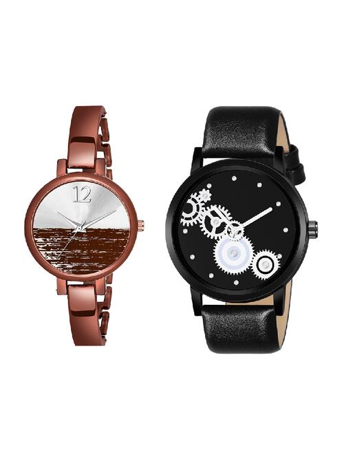 adk mt-07-ad-23 black & brown color dial forboys & girls - 16778295 - Very Small Image - 1