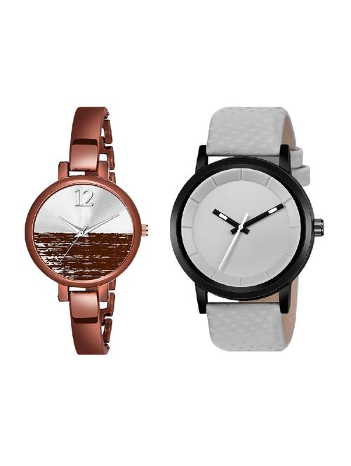 adk mt-gkt-ad-23 grey & brown color dial formen & girls - 16778307 - Very Small Image - 1