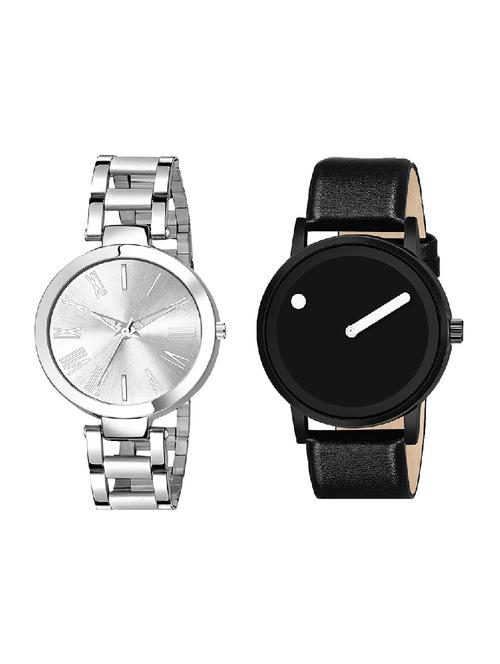 adk mt-04-ad-21 black & silver color dial forboys & girls - 16778324 - Very Small Image - 1