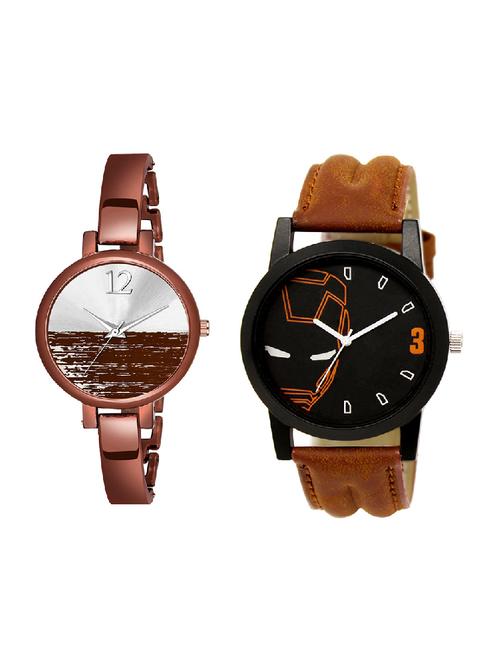 adk lk-04-ad-23 brown color dial formen & girls - 16778331 - Very Small Image - 1