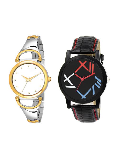 adk lk-12-ad-25 black & gold color dial formen & girls - 16778332 - Very Small Image - 1