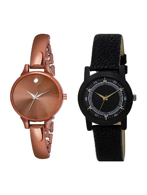 adk ad-22-lk-252 brown & black color dial forgirls - 16778340 - Very Small Image - 1