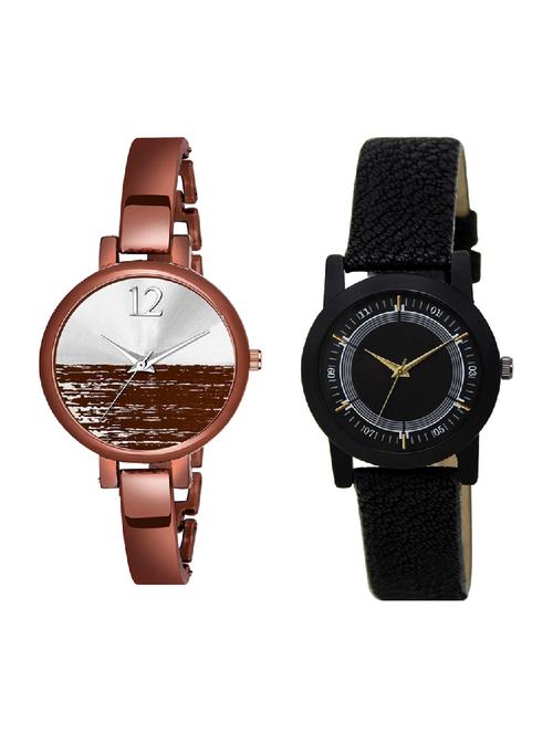 adk ad-23-lk-252 brown & black color dial forgirls - 16778346 - Very Small Image - 1