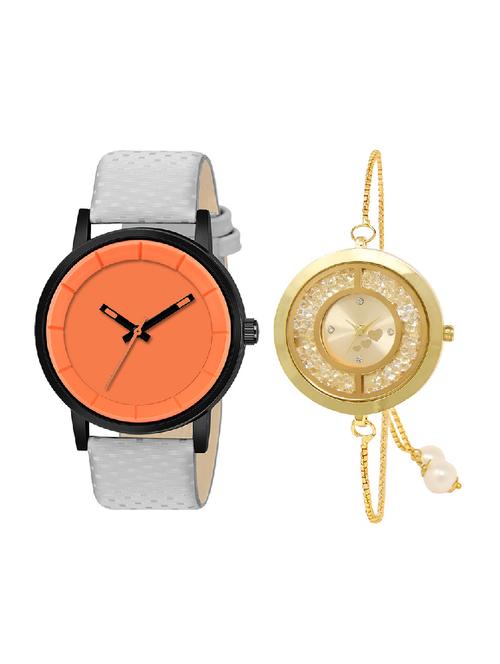 adk mt-01-lk-254 grey & gold color dial formen & girls - 16778353 - Very Small Image - 1