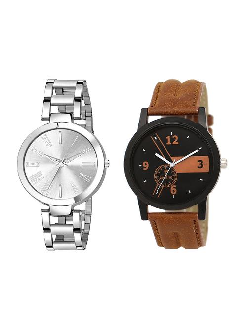 adk lk-01-ad-21 brown & silver color dial formen & girls - 16778360 - Very Small Image - 1