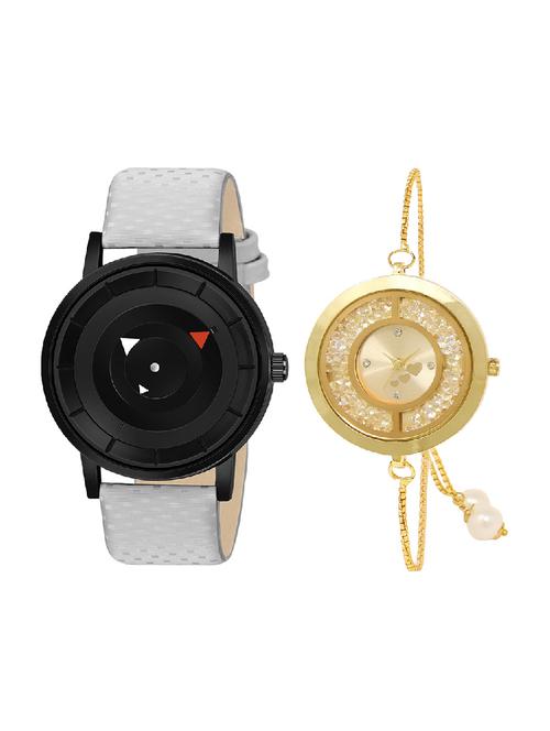 adk mt-05-lk-254 grey & gold color dial formen & girls - 16778377 - Very Small Image - 1
