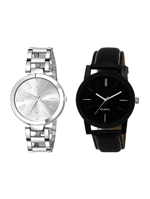 adk lk-05-ad-21 black & silver color dial formen & girls - 16778384 - Very Small Image - 1