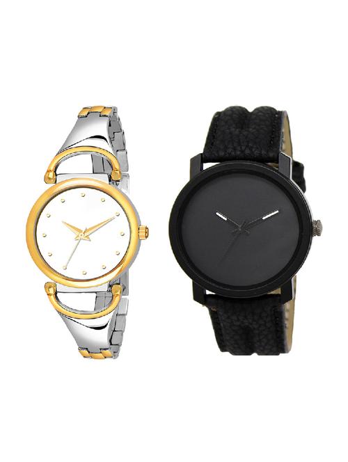 adk lk-21-ad-25 black & gold color dial formen & girls - 16778386 - Very Small Image - 1