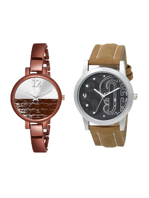 adk lk-14-ad-23 brown color dial formen & girls - 16778391 - Very Small Image - 1