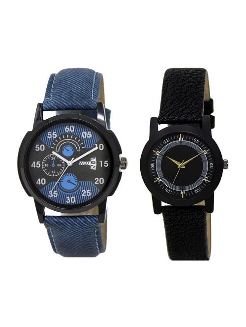 adk dd-02-lk-252 blue & black color dial formen & girls - 16778394 - Very Small Image - 1