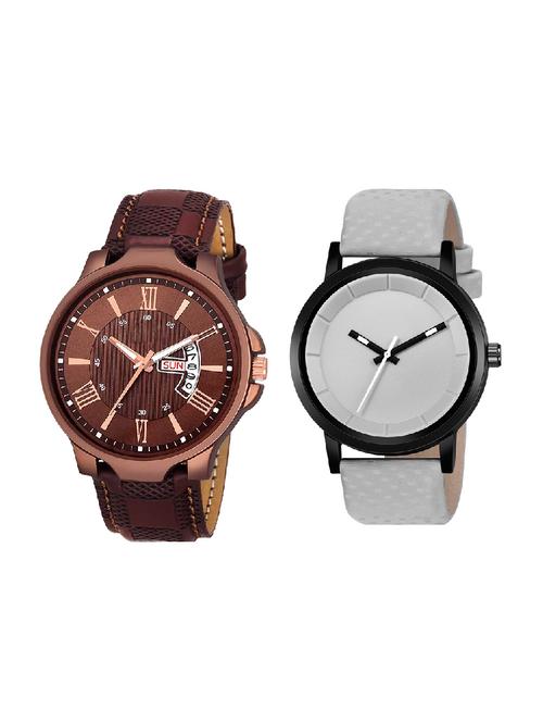 adk jg-02-mt-gkt brown & grey color dial formen - 16778420 - Very Small Image - 1