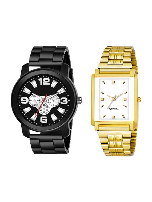 adk lk-108-ad-12 gold & black color dial formen - 16778501 - Very Small Image - 1
