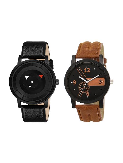 adk lk-01-mt-06 brown & black color dial formen & boys - 16778541 - Very Small Image - 1