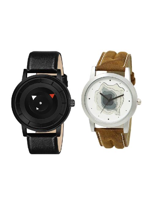 adk lk-09-mt-06 brown & black color dial formen & boys - 16778549 - Very Small Image - 1