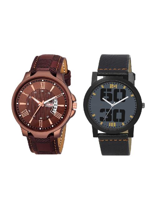 adk jg-02-lk-47 brown & black color dial formen - 16778576 - Very Small Image - 1