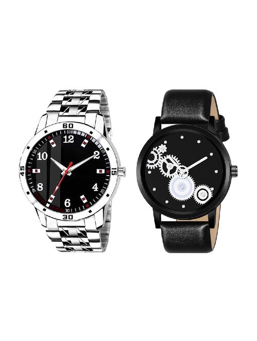 adk ad-06-mt-07 silver & black color dial formen & boys - 16778631 - Very Small Image - 1