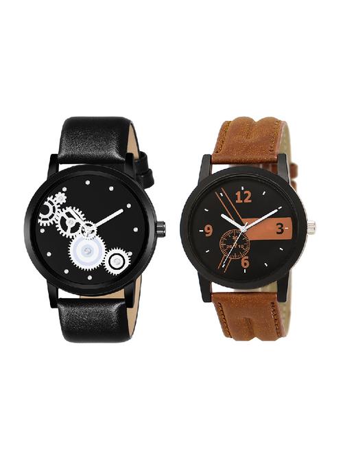 adk lk-01-mt-07 brown & black color dial formen & boys - 16778663 - Very Small Image - 1