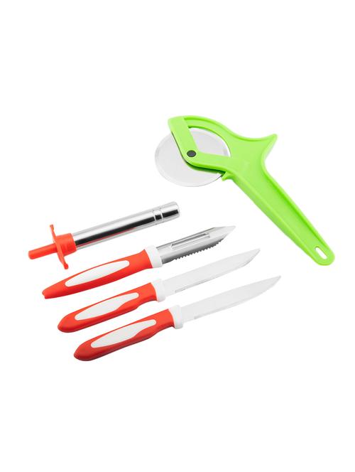 combo of pizza cutter, gas lighter, peeler and knives - 16778824 - Very Small Image - 1