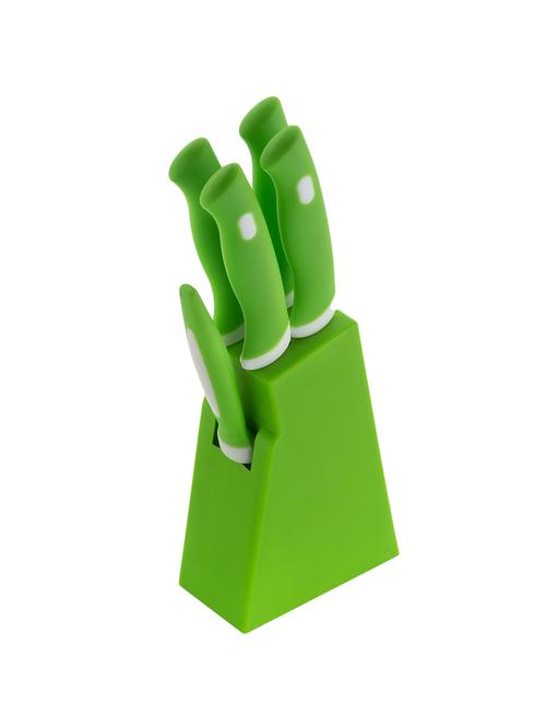 knife stand (plastic) + 4 knife + 1 peeler - 16778861 - Very Small Image - 1
