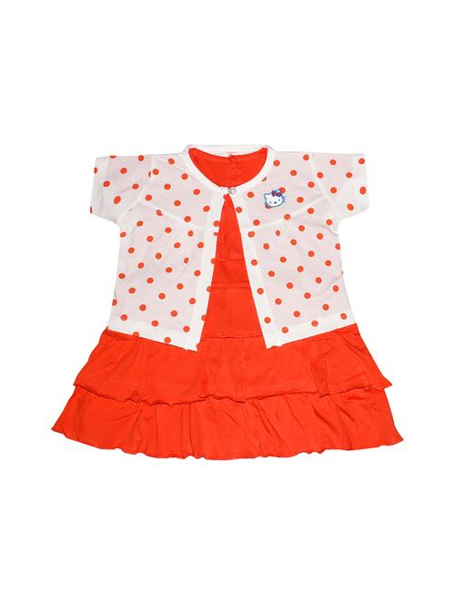 orange cotton frock - 16779108 - Very Small Image - 1