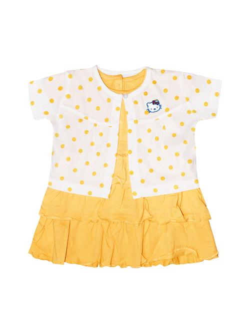 girls round neck short sleeves frock - 16779111 - Very Small Image - 1