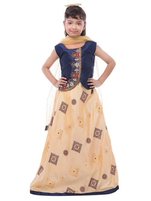 navy blue net lehenga choli - 16780557 - Very Small Image - 1