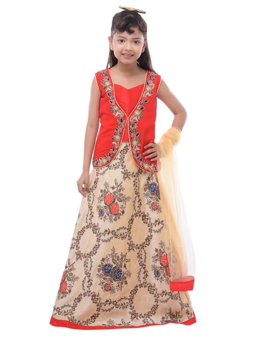 red net lehenga choli - 16780559 - Very Small Image - 1