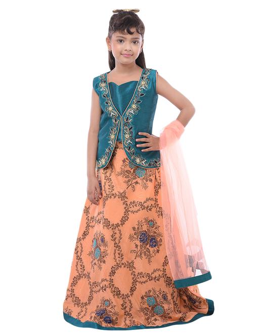 light blue net lehenga choli - 16780560 - Very Small Image - 1