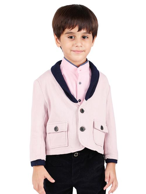 long sleeved lapel neck coat - 16780764 - Very Small Image - 1