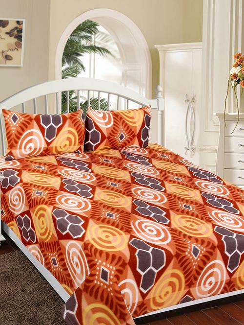 elegant design blanket cum bedsheet with 2 pillow cover - 16781111 - Very Small Image - 1