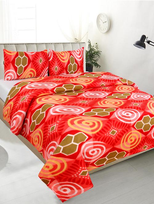 elegant design blanket cum bedsheet with 2 pillow cover - 16781112 - Very Small Image - 1