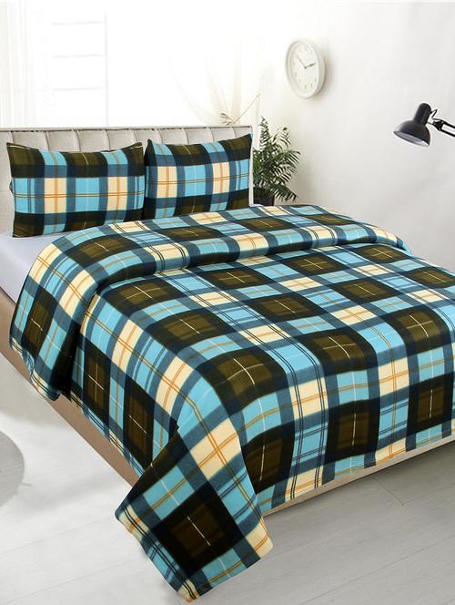 elegant design blanket cum bedsheet with 2 pillow cover - 16781116 - Very Small Image - 1