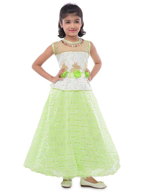 green net party gown - 16781480 - Very Small Image - 1
