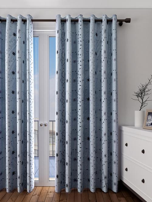 long size embroidery semi share door curtains - 16782167 - Very Small Image - 1