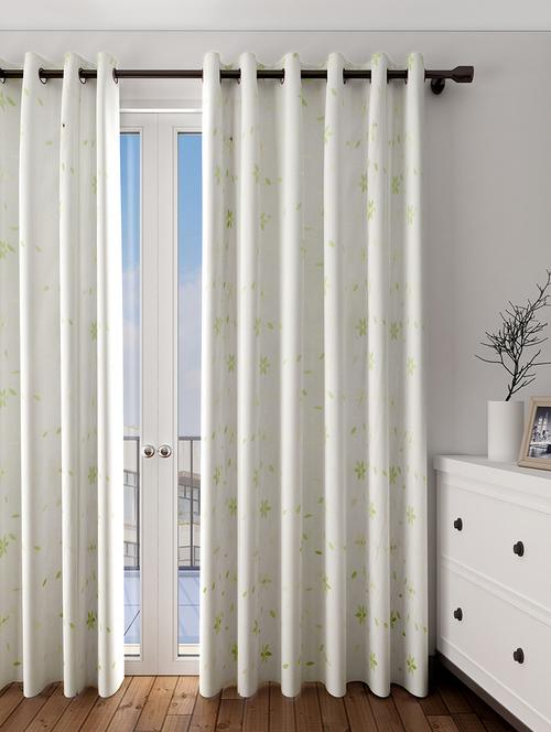 long size embroidery semi share long door curtains - 16782171 - Very Small Image - 1