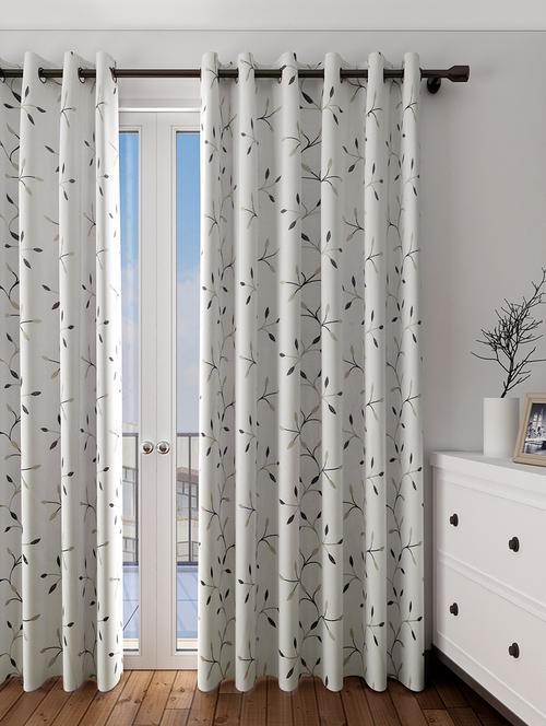 long size embroidery semi share long door curtains - 16782179 - Very Small Image - 1