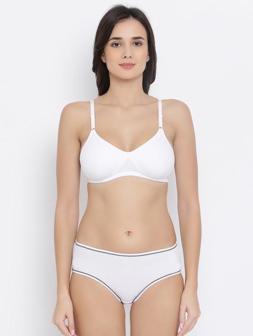lightly padded solid bra and panty set - 16783143 - Very Small Image - 1