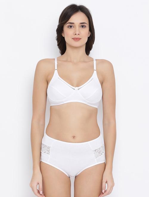 bow patch solid bra and panty set - 16783264 - Very Small Image - 1