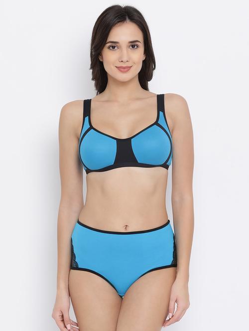 color block bra and panty set - 16783341 - Very Small Image - 1