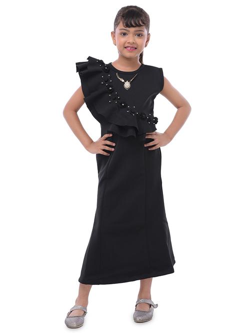 black satin party gown - 16783486 - Very Small Image - 1