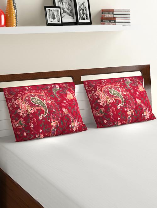 floral printed pillow cover set of 2 - 16783642 - Very Small Image - 1
