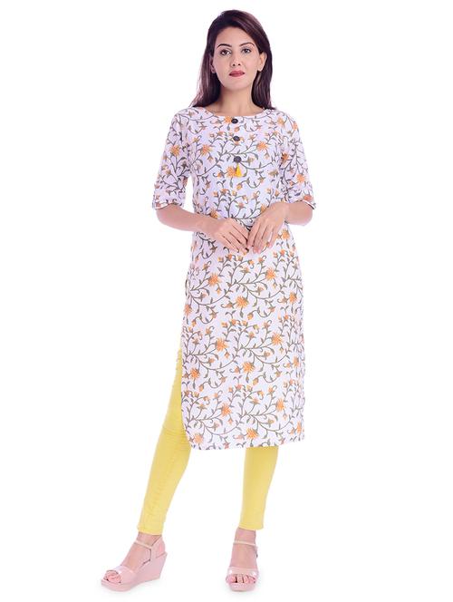 floral straight kurta - 16784336 - Very Small Image - 1
