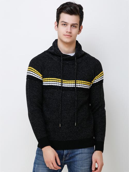 black striped woolen pullover - 16784941 - Very Small Image - 1